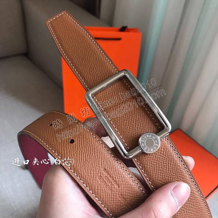 HERMES皮帶 OSCAR BUCKLE 雙面小牛皮 雙面皮帶 愛馬仕男士腰帶  hgh1902